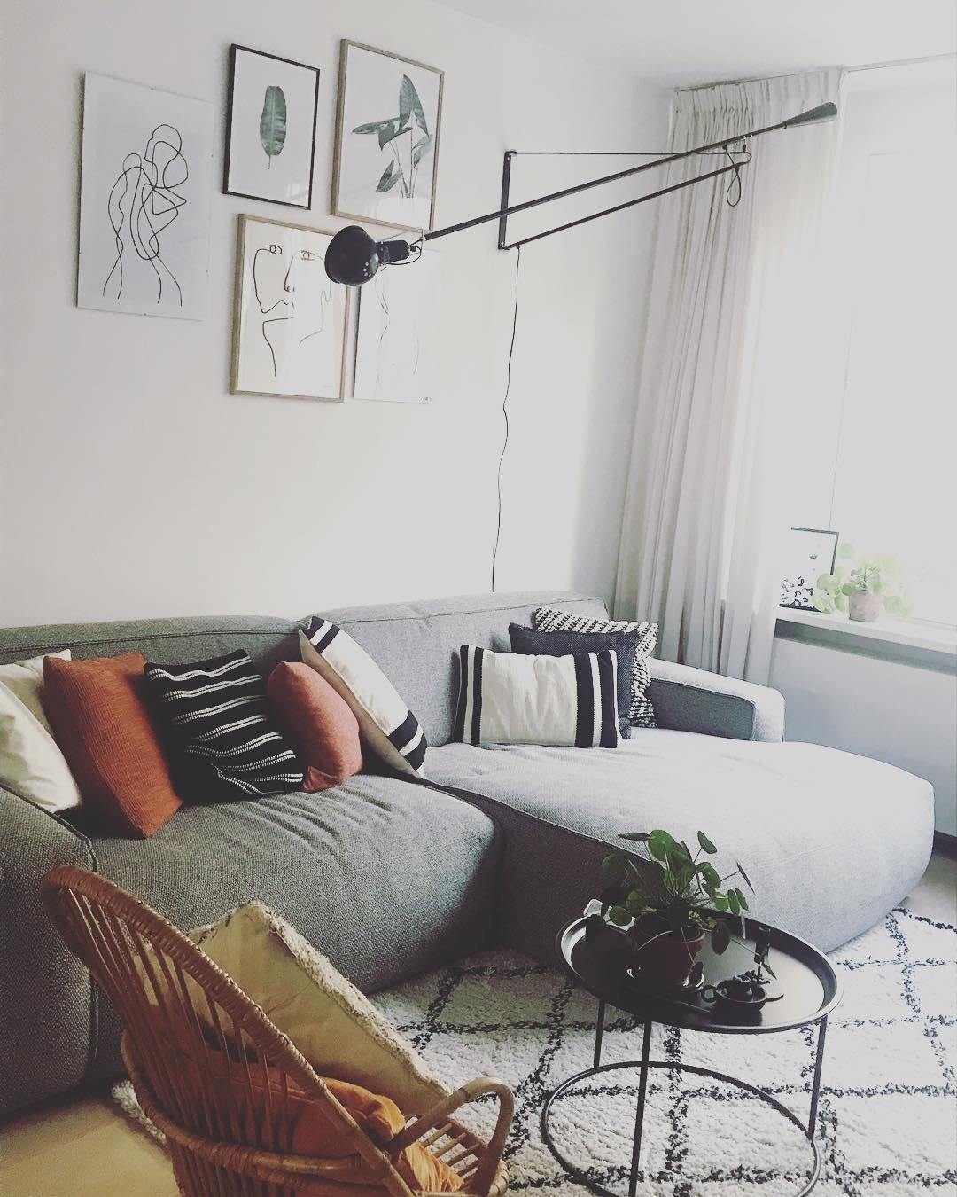 Simple White Wall Light
