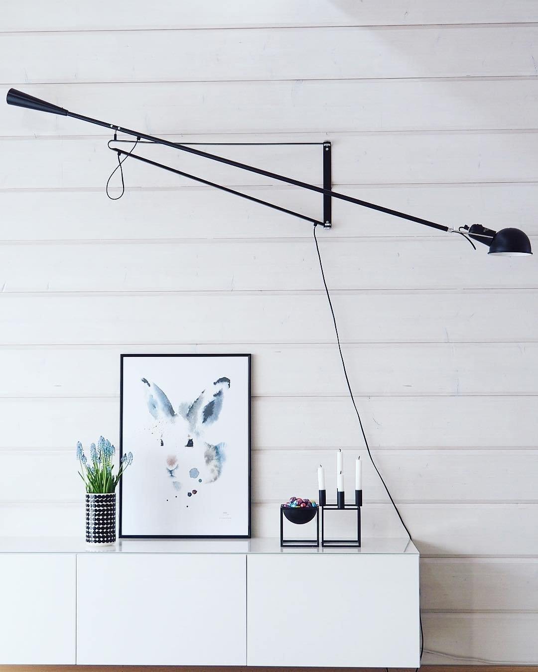Contemporary White Wall Light