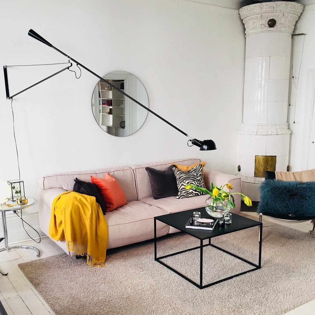 Contemporary White Wall Light