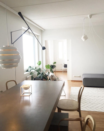 Contemporary White Wall Light