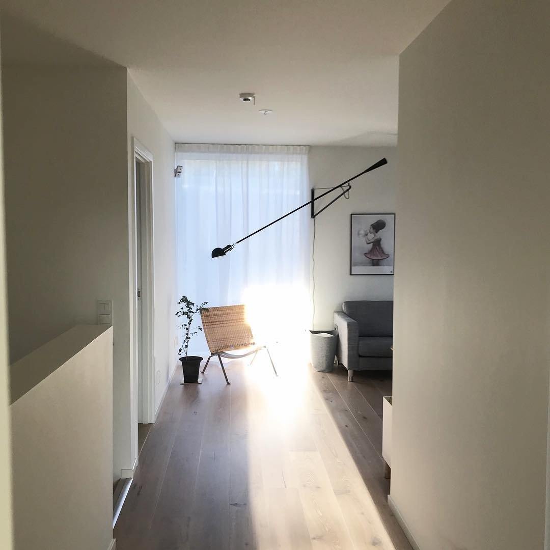 Contemporary White Wall Light