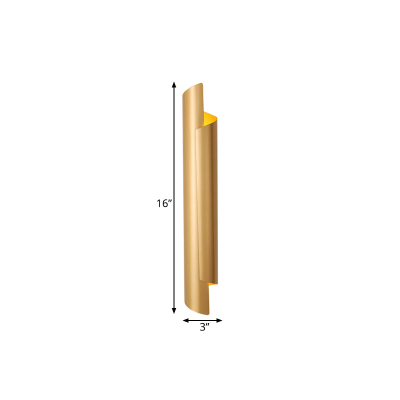 Elegant Gold Metal 2 Light Wall Sconce Lamp