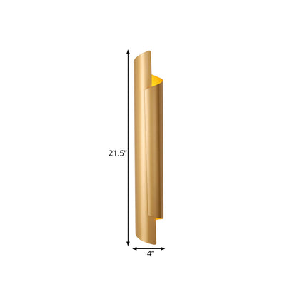 Elegant Gold Metal 2 Light Wall Sconce Lamp