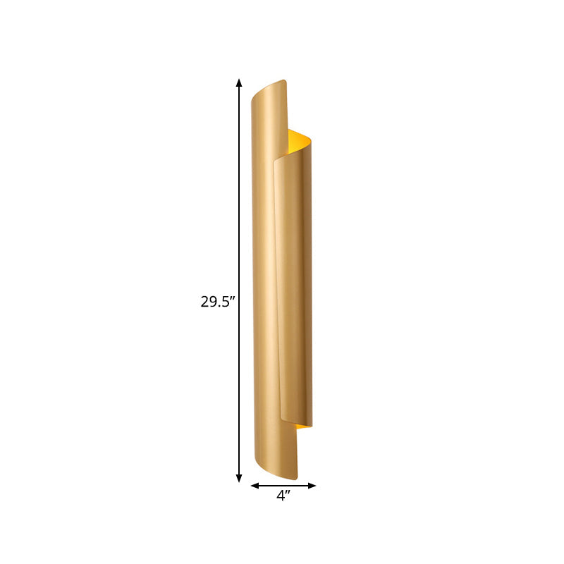 Elegant Gold Metal 2 Light Wall Sconce Lamp