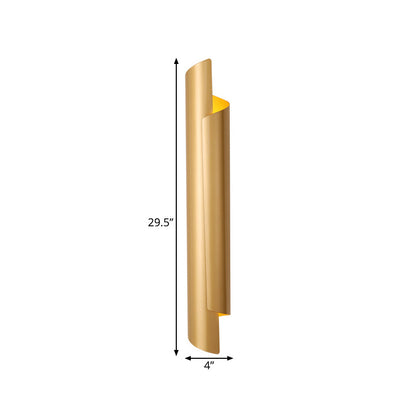Elegant Gold Metal 2 Light Wall Sconce Lamp