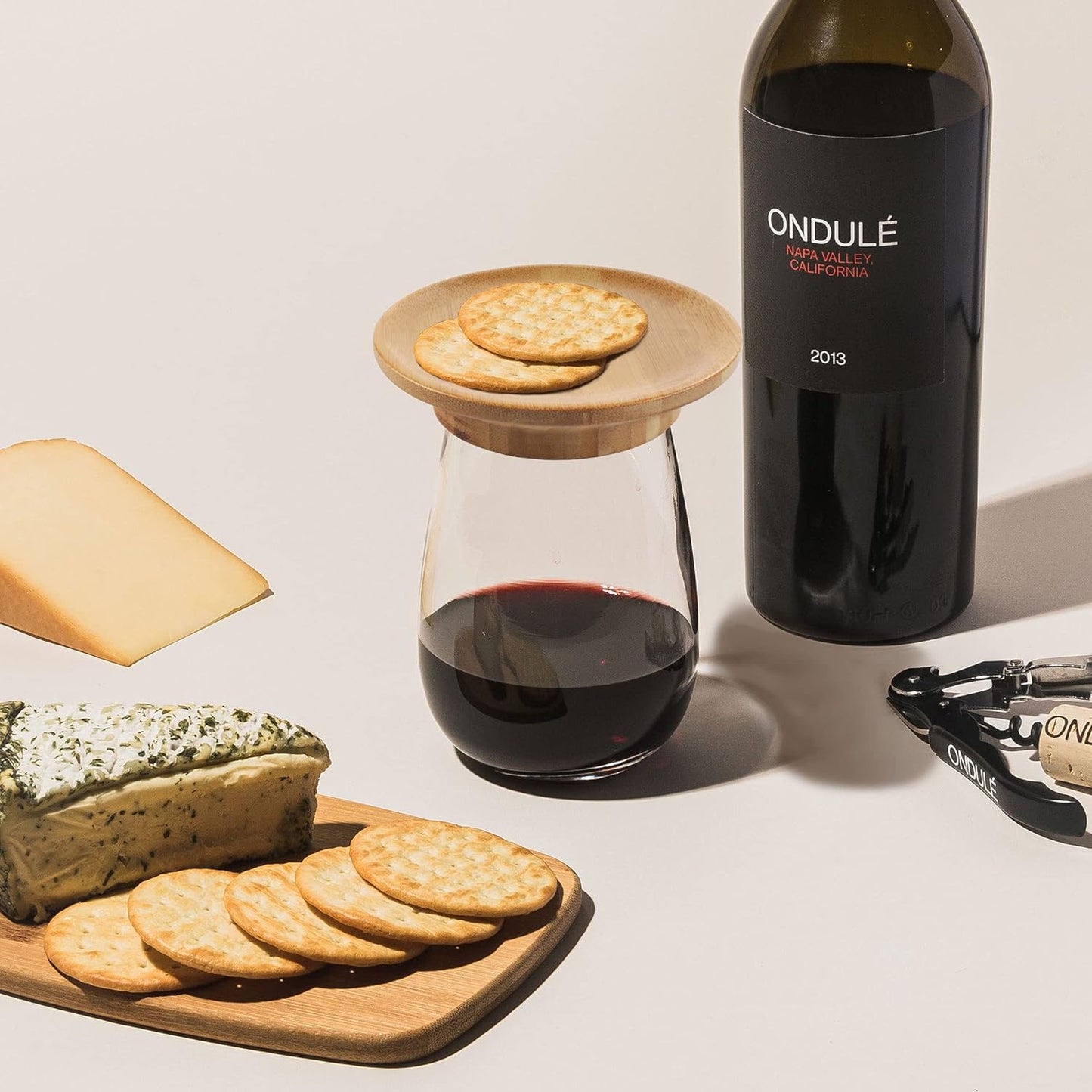 Stylish Wine Glass Food Server