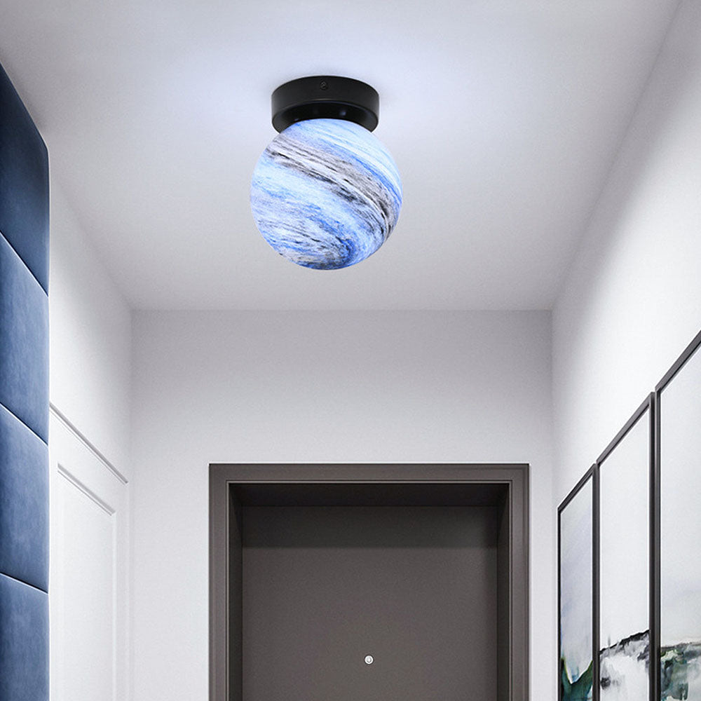 Sleek Chrome Pendant Globe Lighting Fixture