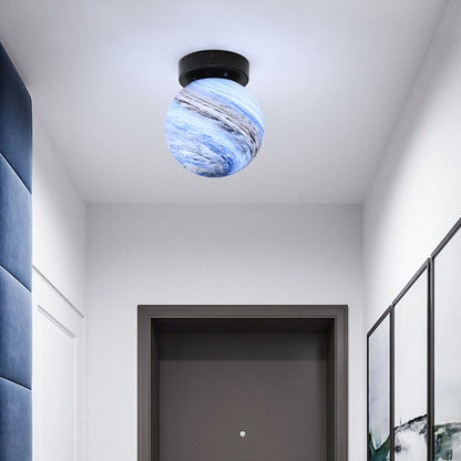 Sleek Chrome Pendant Globe Lighting Fixture