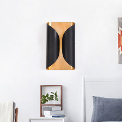 Classic 2 Light Black Metal Wall Lamp - Cofik