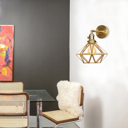 Modern Glass Globe Brass Wall Lamp