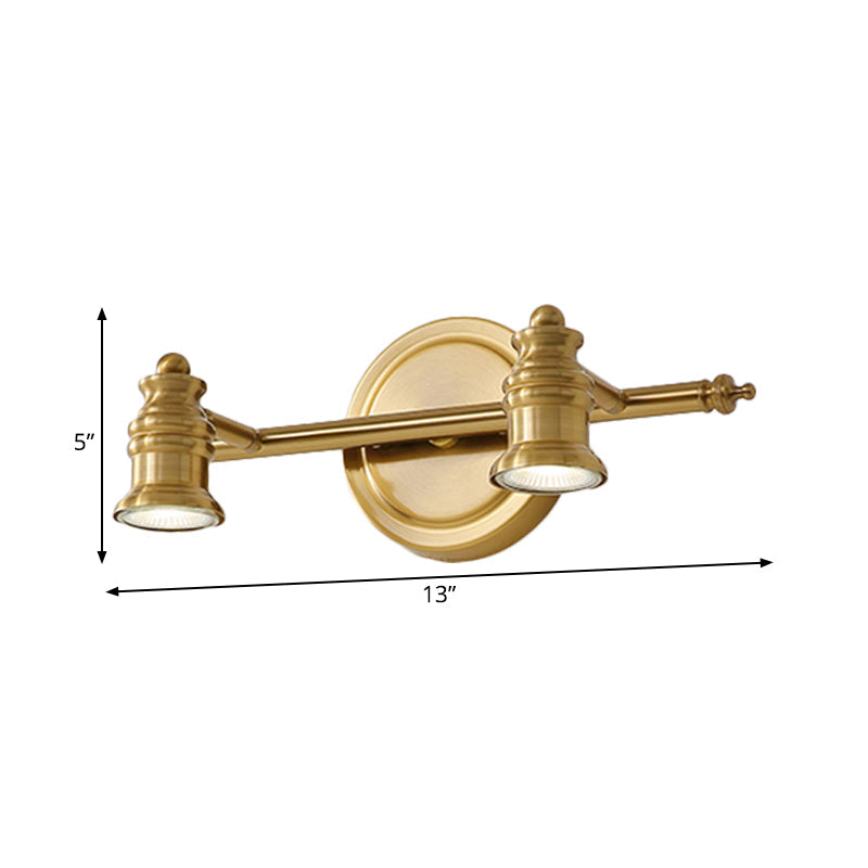 Classic Brass Bathroom Wall Light Fixtures