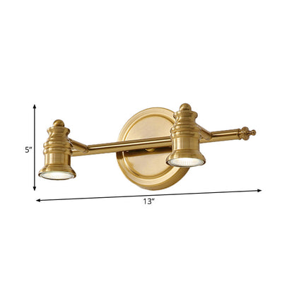 Classic Brass Bathroom Wall Light Fixtures