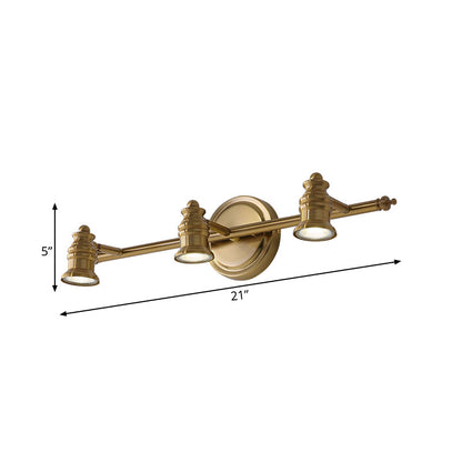Classic Brass Bathroom Wall Light Fixtures
