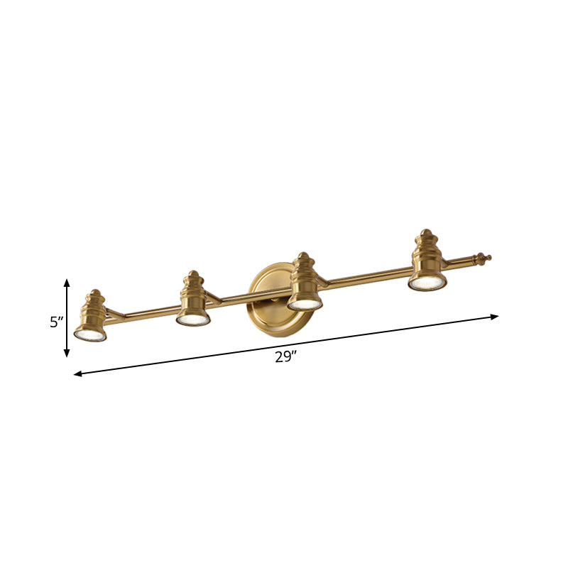 Classic Brass Bathroom Wall Light Fixtures