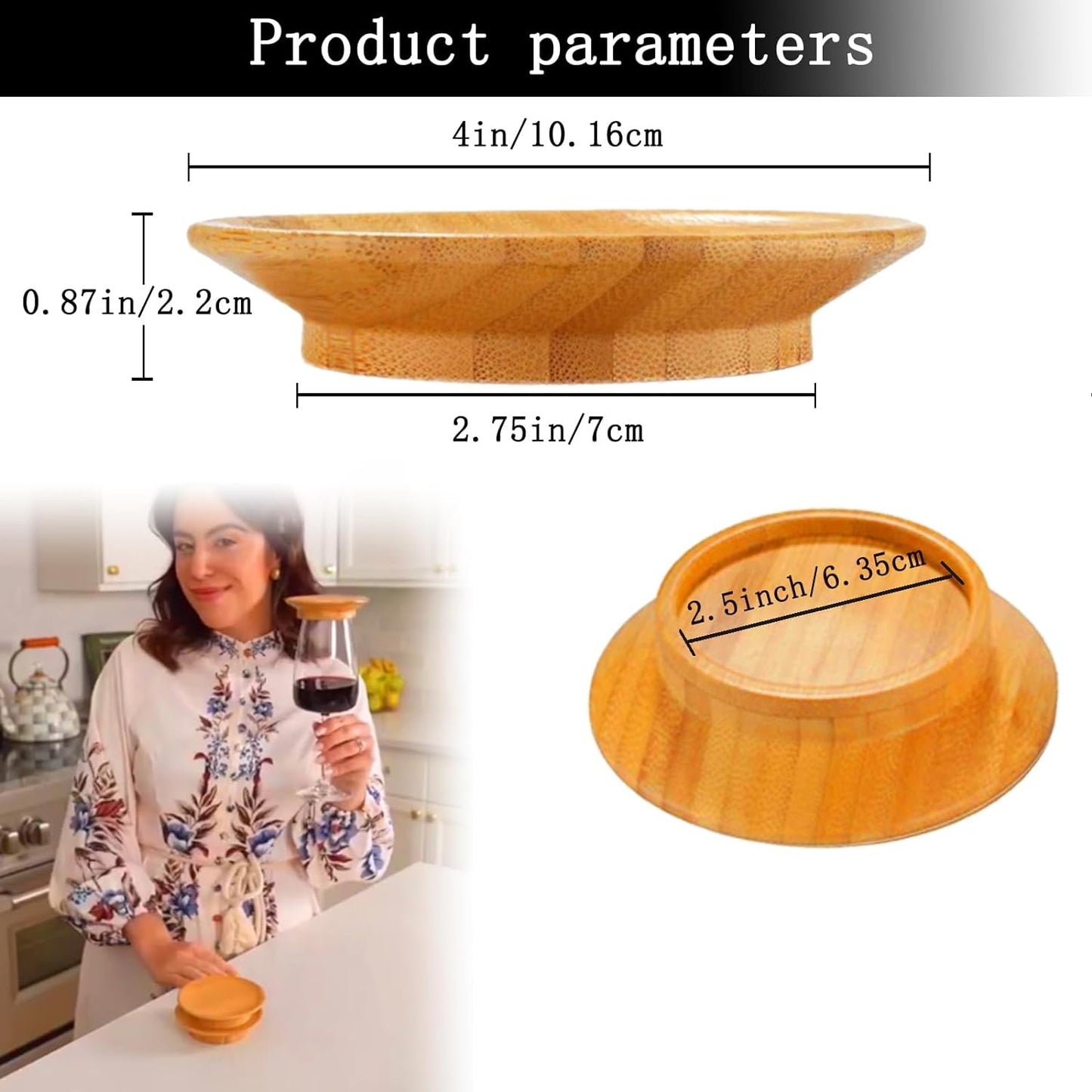 Stylish Wine Glass Food Server