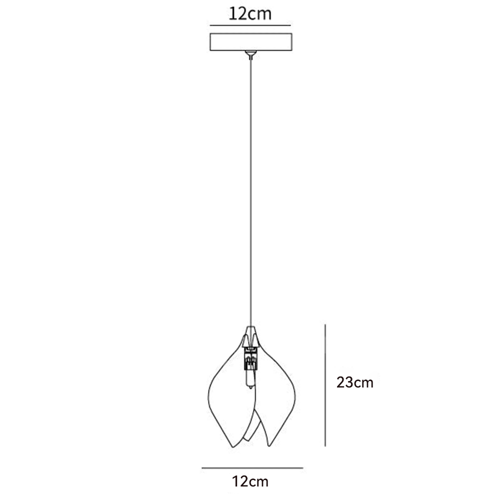 Unique Floral Drop Pendant Light