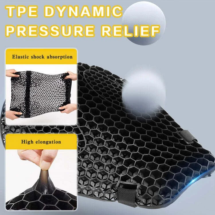 Comfortable 3D Motorcycle Gel Seat Cushion