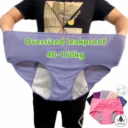 Comfortable High Waisted Leakproof Plus Size Underwear