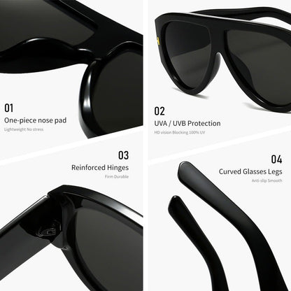 Large Polarized Aviator Shades