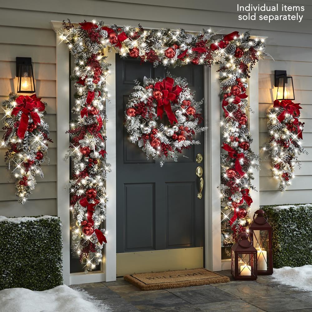 Wireless Prelit Christmas Garland with LED Lights