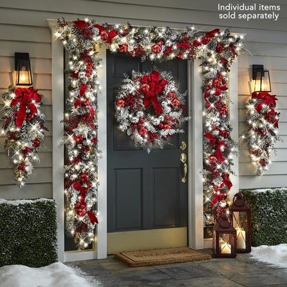 Wireless Prelit Christmas Garland with LED Lights