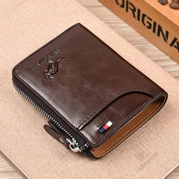 Secure Men's PU Leather RFID Wallet