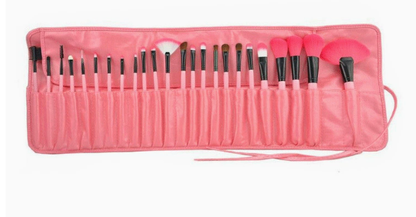 Complete 24 Piece Makeup Brush Kit with Case
