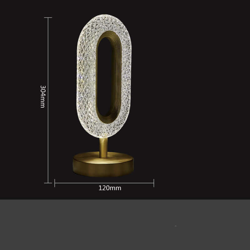 Crystal Glass LED Desk Lamp