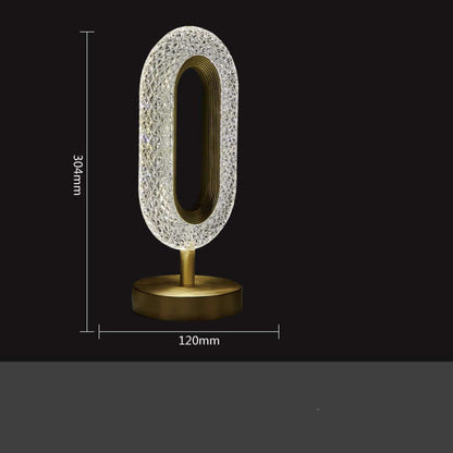 Crystal Glass LED Desk Lamp