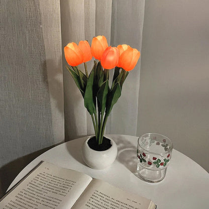 Slim Modern Flower Table Light