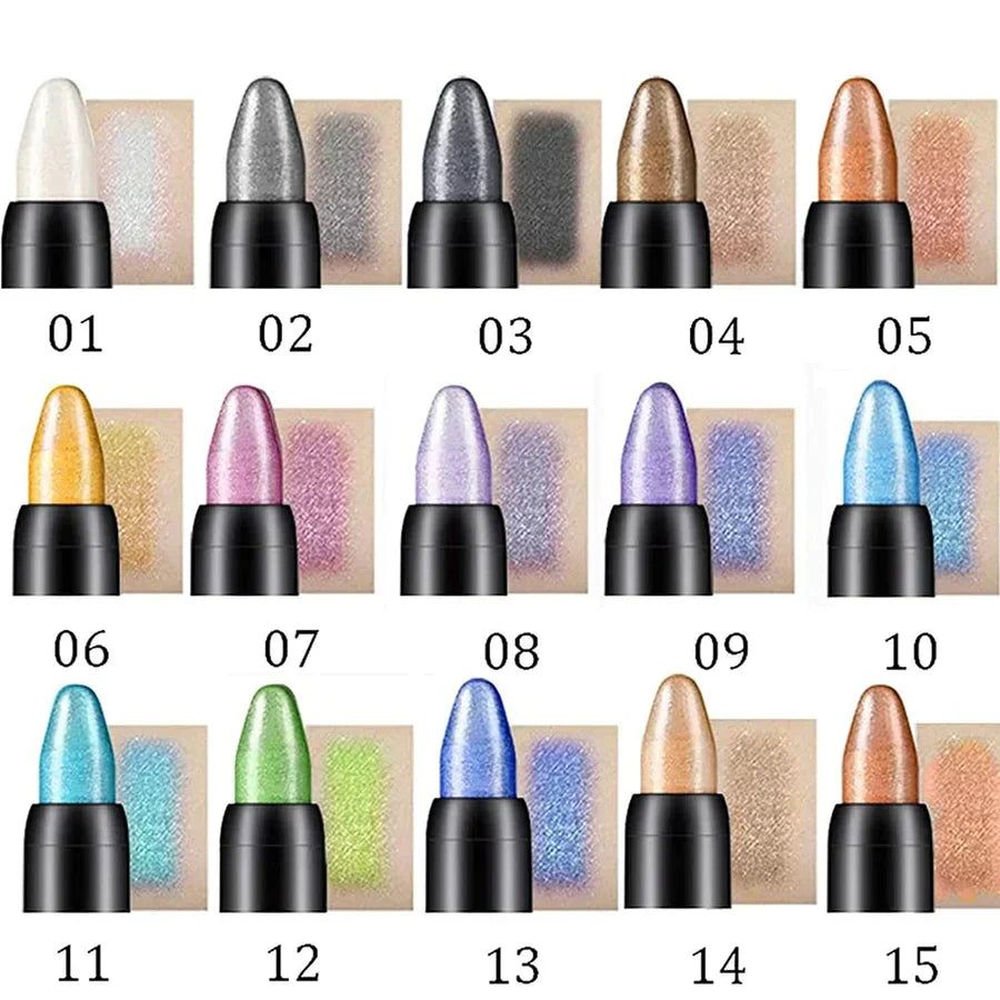 Vibrant 15 Shade Eyeshadow Makeup Stick