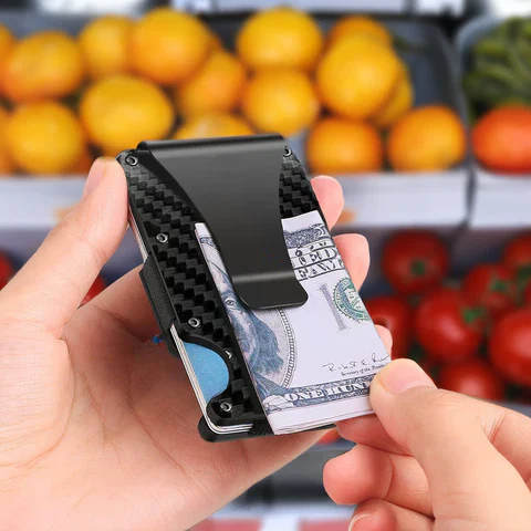 Secure Slim Men's Metal RFID Wallet