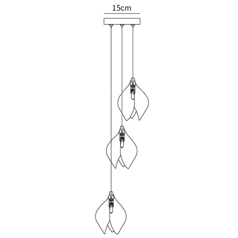 Unique Floral Drop Pendant Light