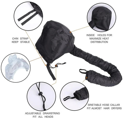 Travel Curl Hair Dryer Bonnet Cap