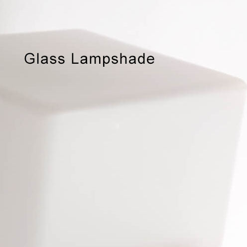 Green Glass Cube Table Lamp