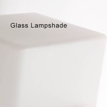 Green Glass Cube Table Lamp