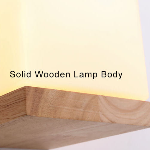 Green Glass Cube Table Lamp