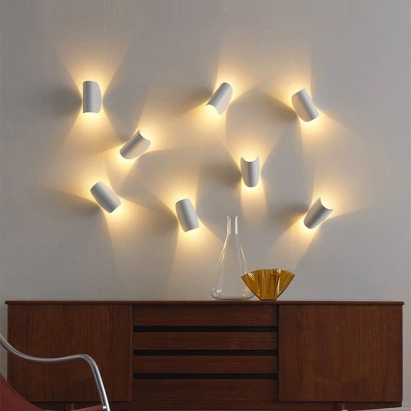Contemporary Metal LED Color Changing Wall Lamp