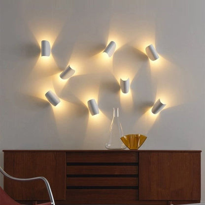 Contemporary Metal LED Color Changing Wall Lamp