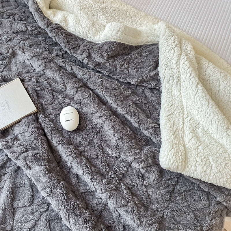Soft Plush Reversible Fleece Throw Blanket