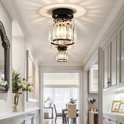 Luxurious Sparkling Crystal Ceiling Light