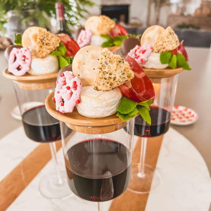 Stylish Wine Glass Food Server