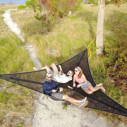 Large Family Camping Hammock with Strong 3-Point Suspension