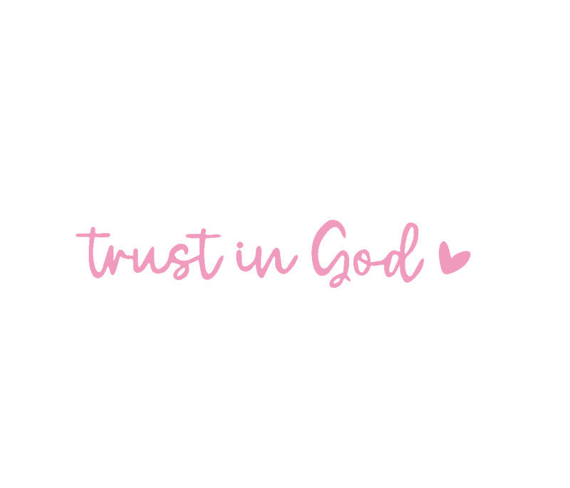 Faith Inspirational Car Rear View Mirror Sticker