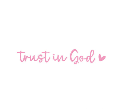 Faith Inspirational Car Rear View Mirror Sticker