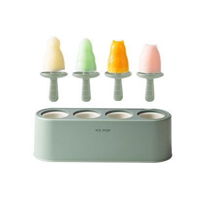 Fun Colorful Ice Pop Molds Set