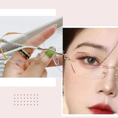 Stylish Rimless Blue Light Blocking Readers