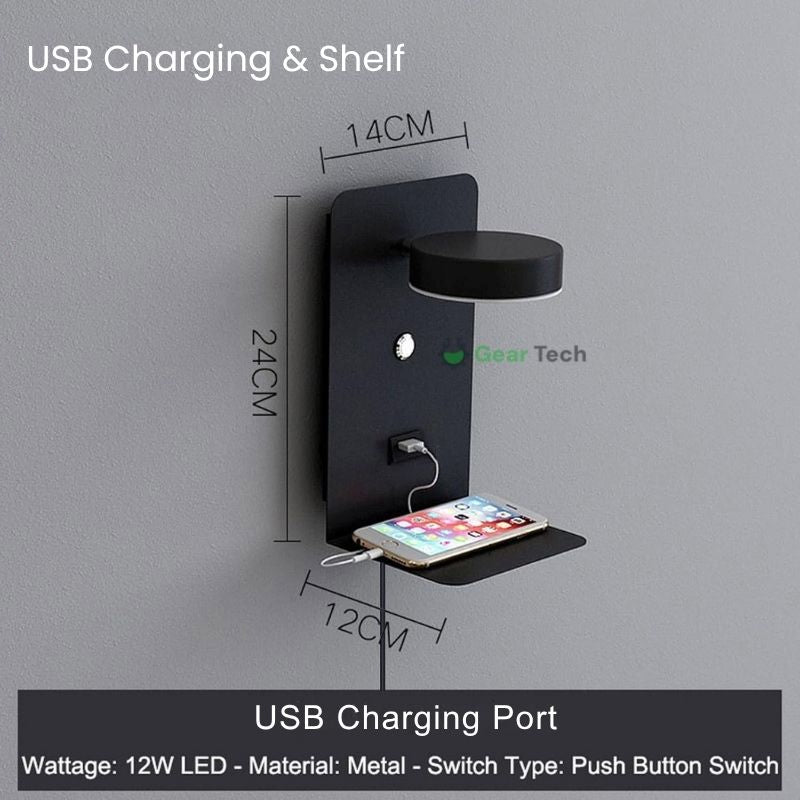Modern LED Wall Light with Storage