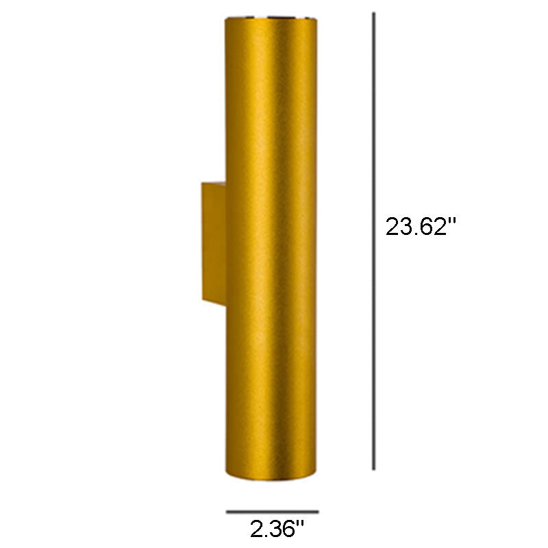 Silver Double Tube Wall Light