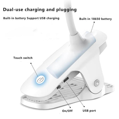 Portable Rechargeable LED Desk Light with Eye Care